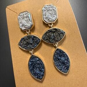 Baublebar Sugarfix Faux Druzy Triple Tier Drop Earrings